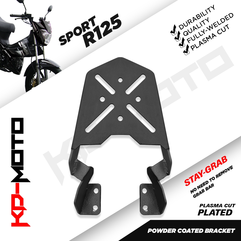 EURO SPORT R 125 TOP BOX BRACKET/ BLACK/ HEAVY DUTY/ LIFETIME WARRANTY ...
