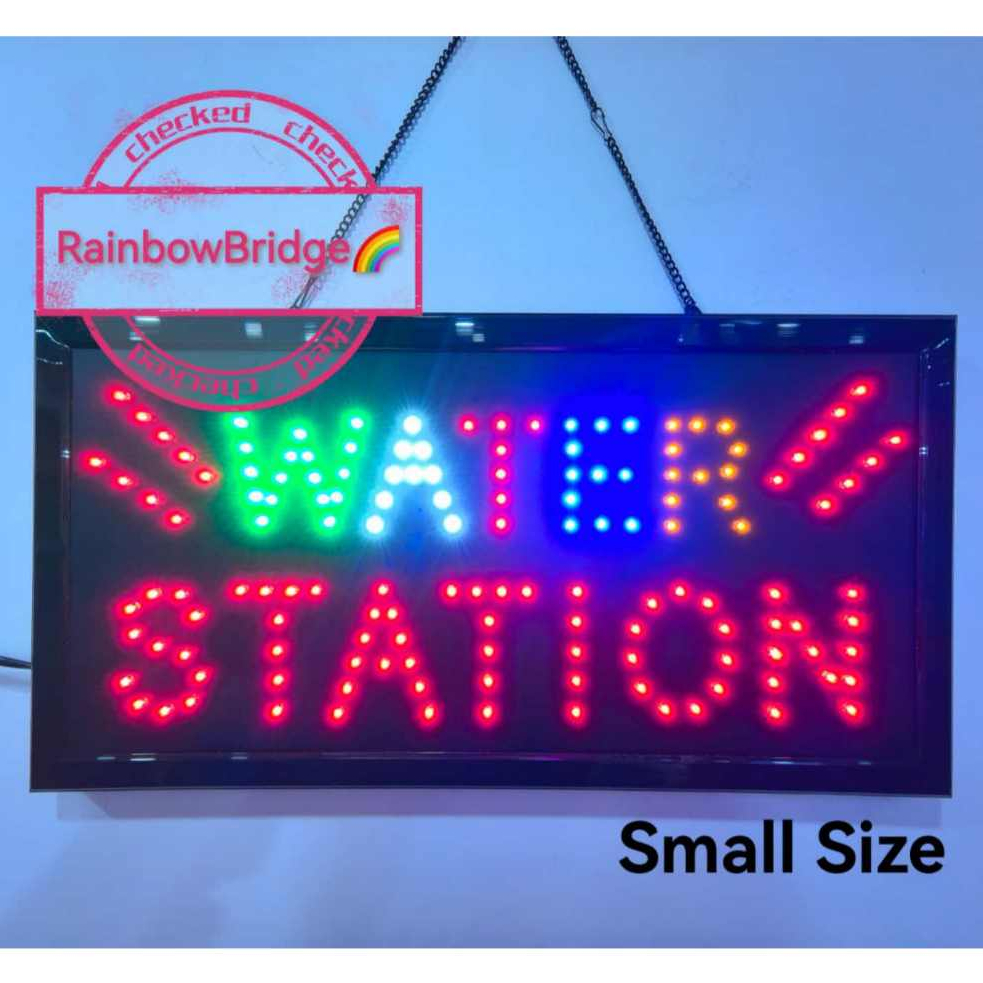 WATER STATION - RAINBOW BRIDGE LED SIGNAGE (New-Small) #SIZE: W48cm ...