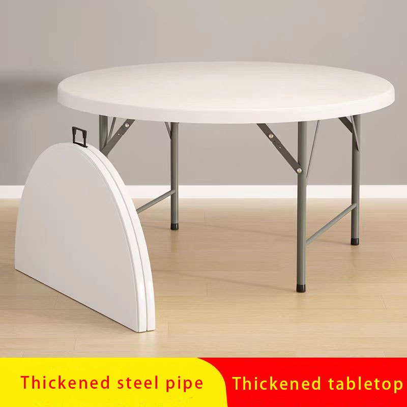 Round Table Folding Round Table Foldable Dining Table Portable Table ...