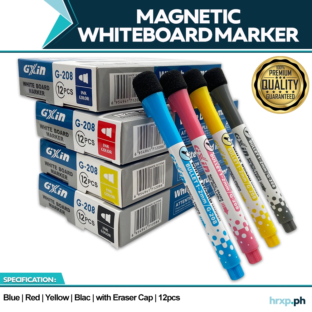 Erasable Magnetic Whiteboard Marker Pen with Eraser Dry Erase Window ...