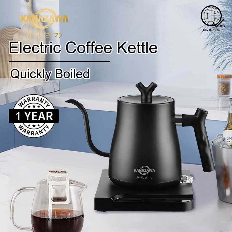 KANAZAWA Gooseneck Kettle 1L Long Narrow Spout Coffee Pot Hand Drip ...