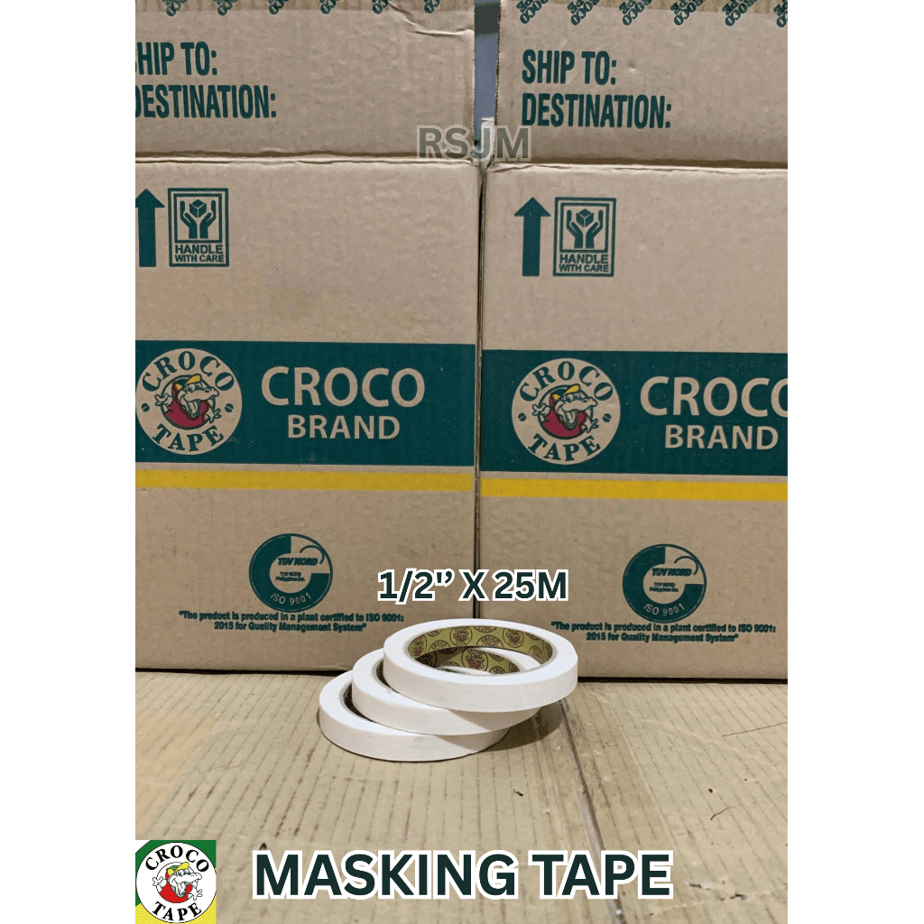 CROCODILE & TAPERAN BRAND MASKING TAPE (PER BOX) | Shopee Philippines