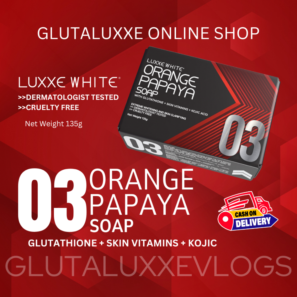 LUXXE WHITE 02 OATMEAL EXFOLIANT SOAP infused with Glutathione, Oatmeal & Kojic Acid