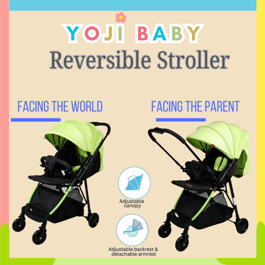 Yoji Baby Reversible Handle Foldable Adjustable Stroller Baby to Kids ...