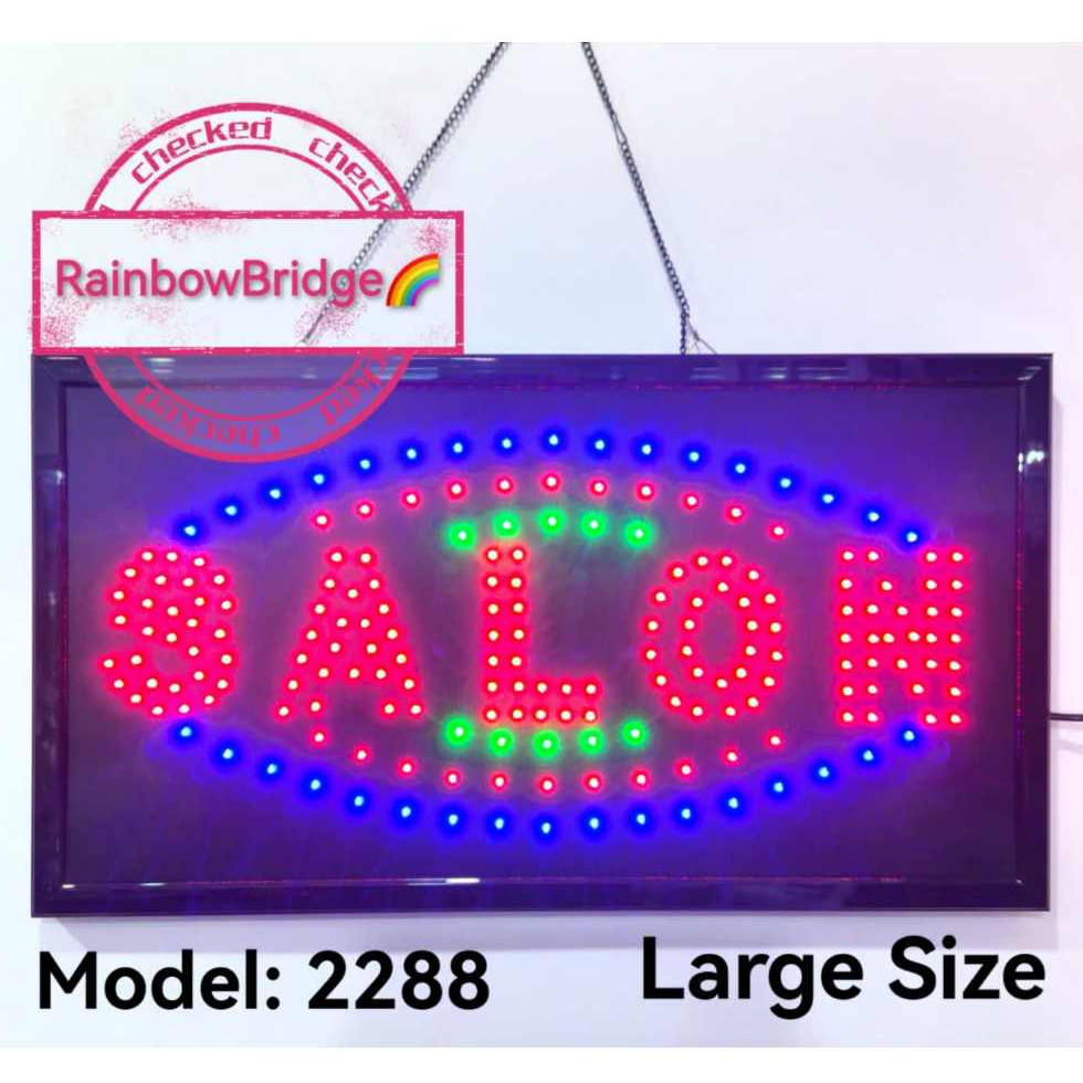 SALON - RAINBOW BRIDGE LED SIGNAGE (New-Large-Small) #SIZE: W60cm ...