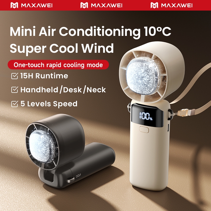 MAXAWEI S-27 Handheld Fan 4000mah 100 Gear Wind Speed High Speed Mini ...