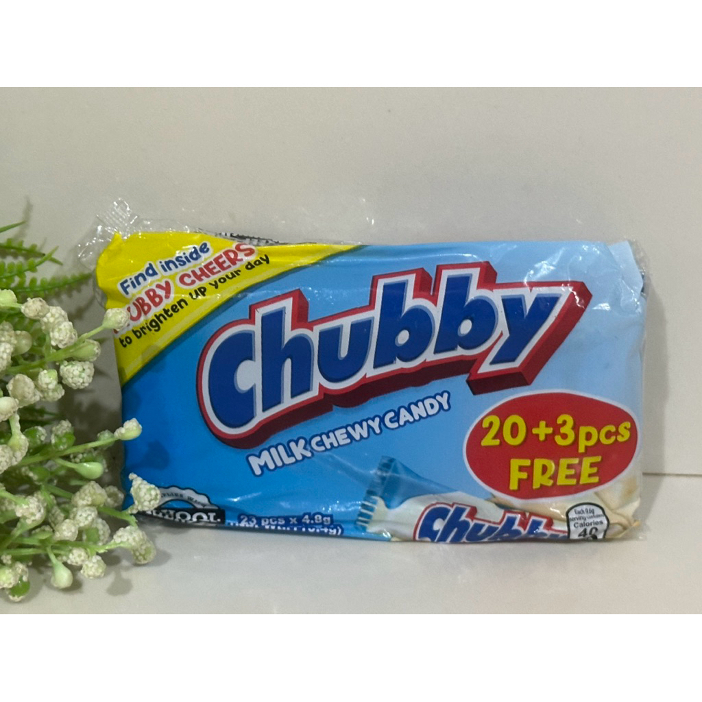 CHUBBY CHOCO CHEWY CANDY 20+3 PACK 110.4g | Shopee Philippines