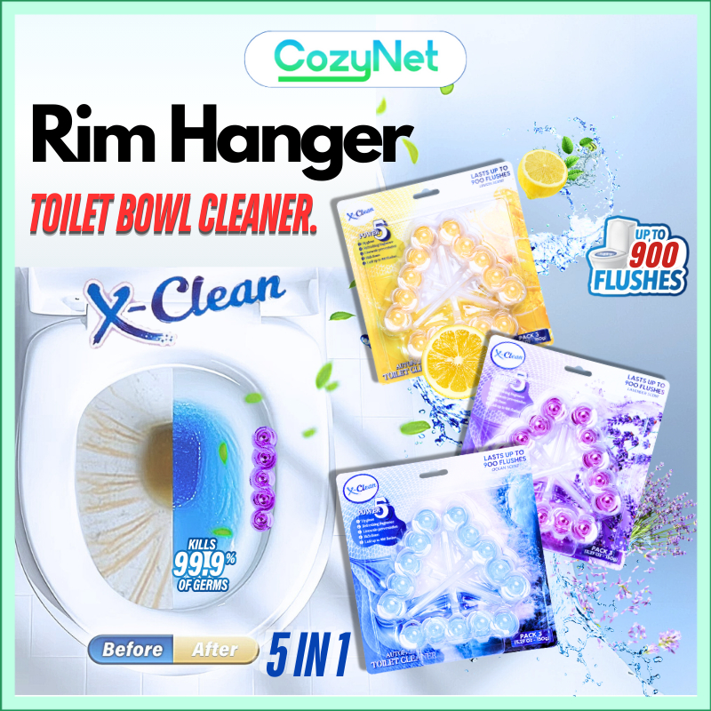 Power 5 Toilet Rim Blocks Rim Hanger Toilet Bowl Cleaner Automatic ...
