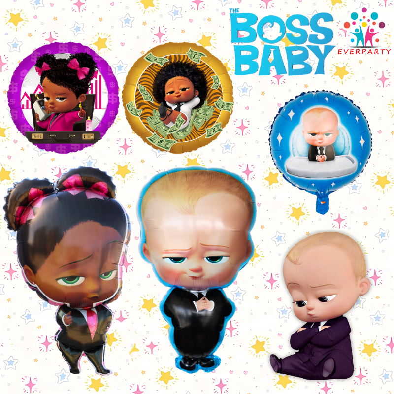 The Boss Baby Cartoon Theme Aluminum Foil Balloon Birthday Party ...