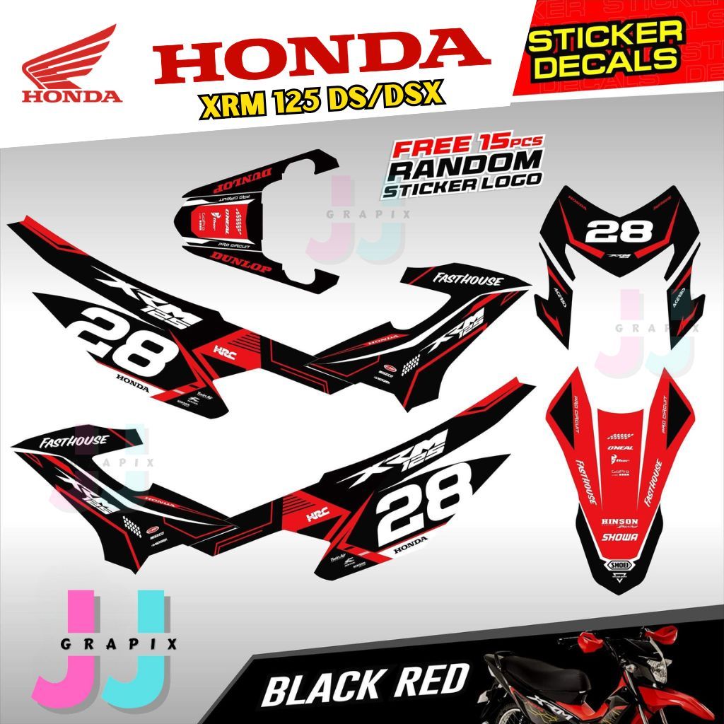 XRM 125 DSX / DS Fi Full Body Decals Sticker - HD Print Laminated Free ...