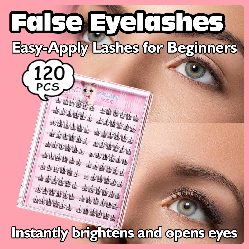 【Glue-Free】False Eyelashes Free Tweezer Reusabl Lashes 10-12mm Eyelash ...