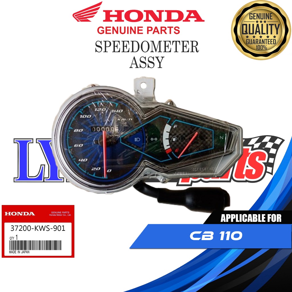 HONDA GENUINE SPEEDOMETER ASSY FOR CB 110 || 37200-KWS-901 | Shopee ...