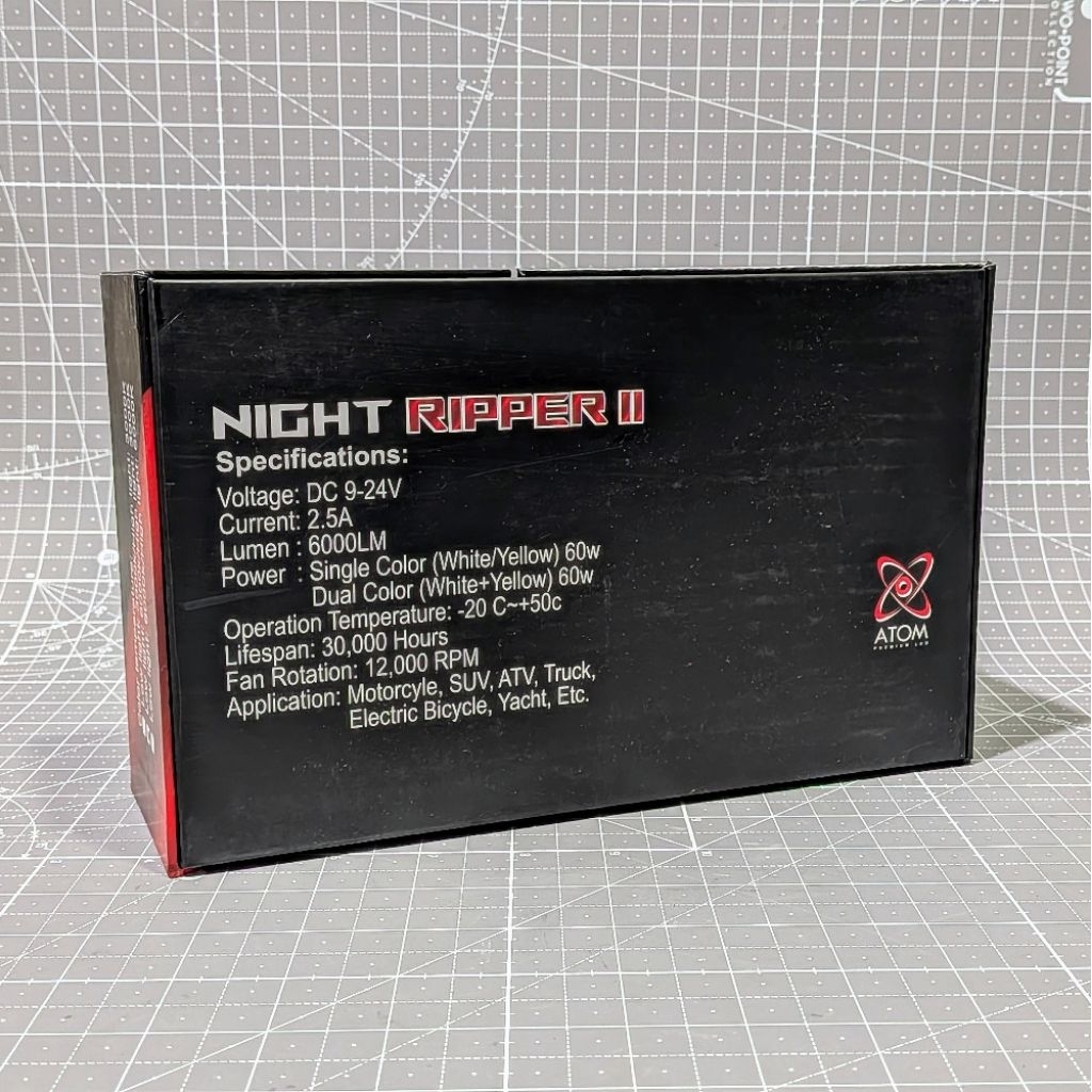 ATOM Night Ripper 2 (White/Yellow) | Shopee Philippines