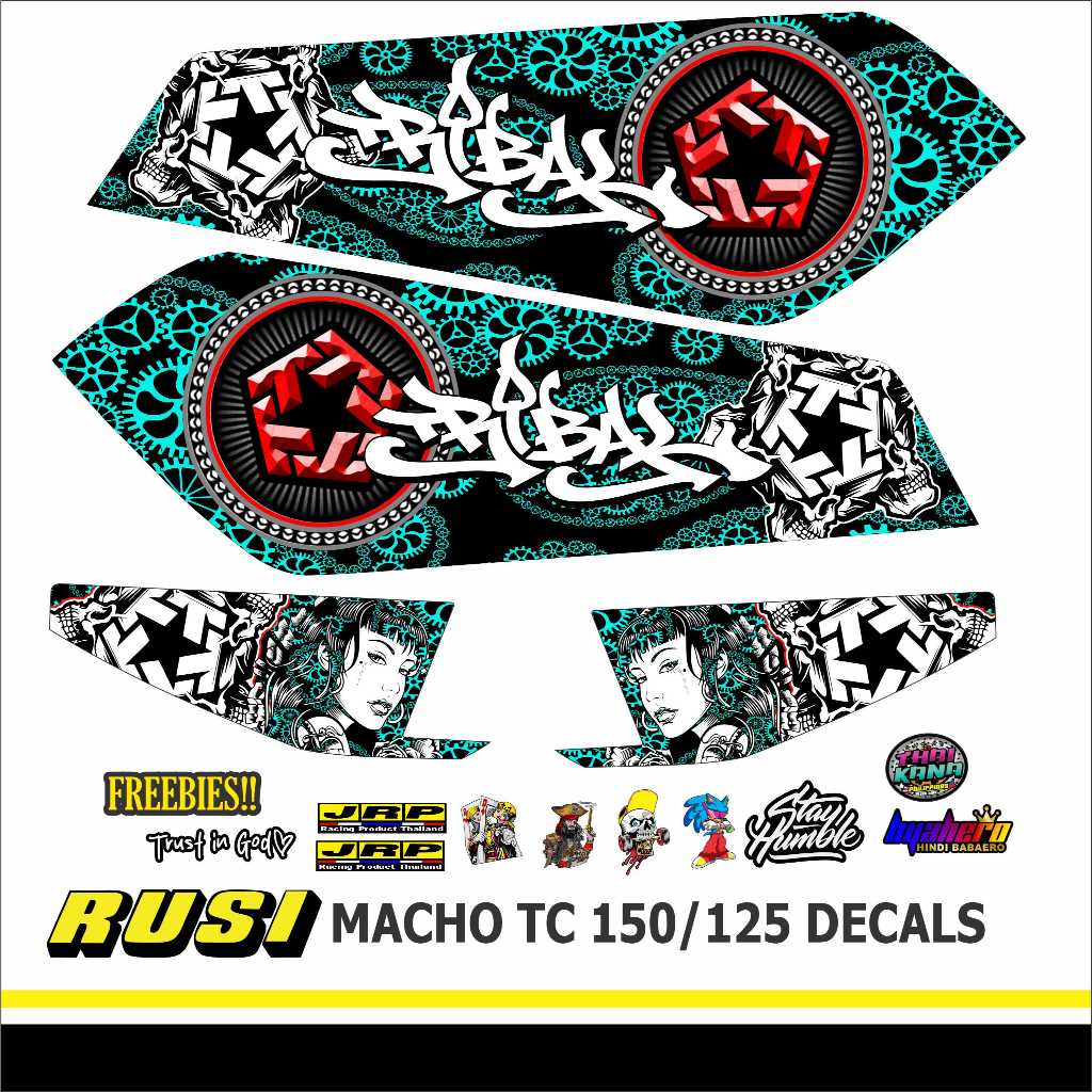Rusi Matcho Tc 150/125 Tribal Design Sticker Decals | Shopee Philippines