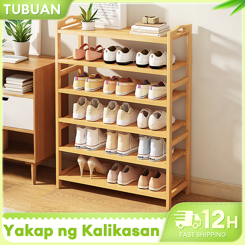 TUBUAN Shoe Rack Stackable High-Quality 4/5/6Layer Shoes Organizer ...