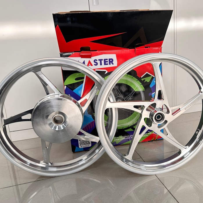 Rimaster 5 SPOKES CNC MAGS For Mio i125/M3/soul/Gear front disc rear ...