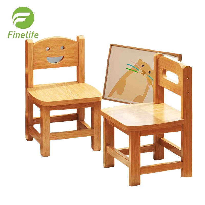 Finelife Child Dining Chair Solid Wood Chair Children Chair Stool ...