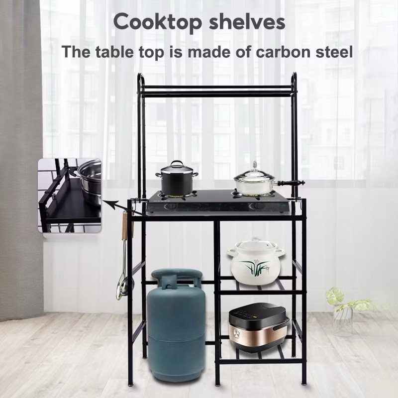 Gas Stove Rack Stand Heavy Duty Stainless Steel Kitchen Table Organizer ...