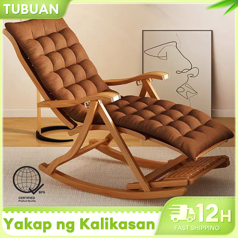 TUBUAN Bamboo Rocking Chair High Quality Foldable Leisure Chairs ...