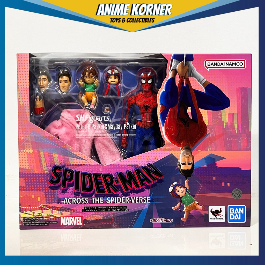 S.H. Figuarts SHF Peter B Parker & Mayday Parker Spider Man Tamashii ...