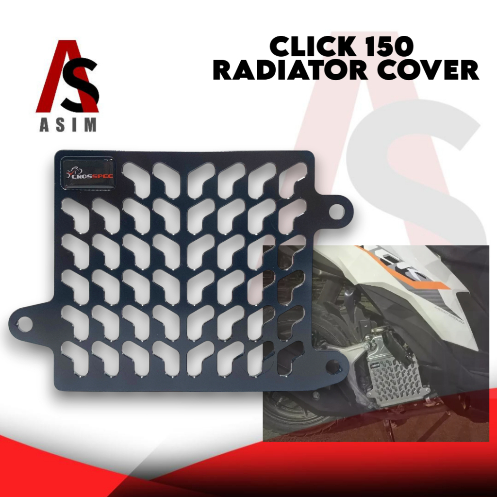 ASIM MOTORCYCLE HONDA CLICK 125/150 ALLOY RADIATOR COVER | Shopee ...