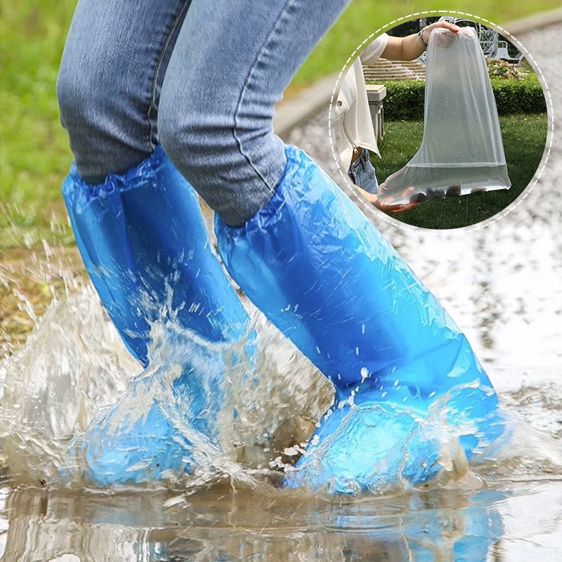 1Pair Summer Waterproof Rain Boot Simple Disposable Rain ...