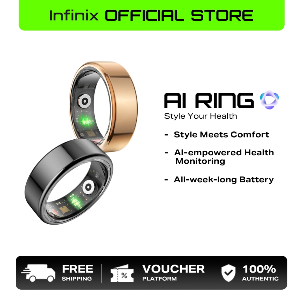 Infinix AI Ring, AI-empowered Health Monitoring , All-week-long Battery ...