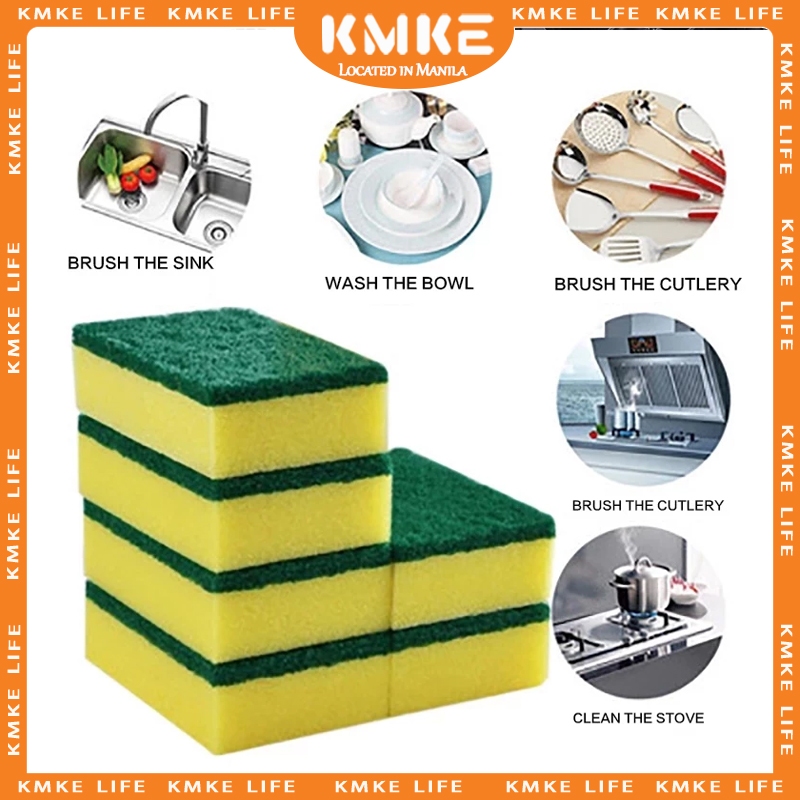 Cleaning Sponge Dishwashing Wipe Rust Decontamination Sponge Block ...