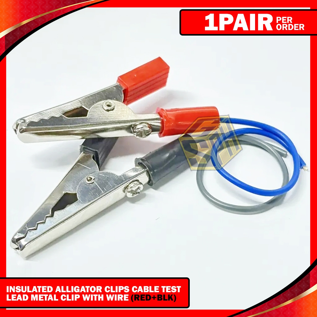 Circuit Testing Tools 12pc Alligator Clip Set - 20A Insulated Test Clips In Red & Black For Electrical Projects Alligator Hair Clips - View #10