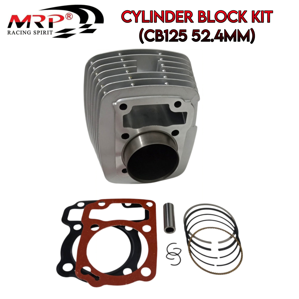 MRP CYLINDER BLOCK KIT CB125 (52.4MM) | Shopee Philippines
