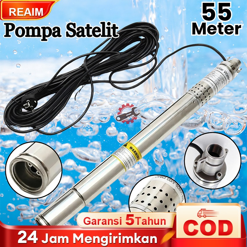 12V Deep Well Submersible Pump - 180W Solar Powered, 5.3 GPM, 82ft Lift For Irrigation & Farm Use