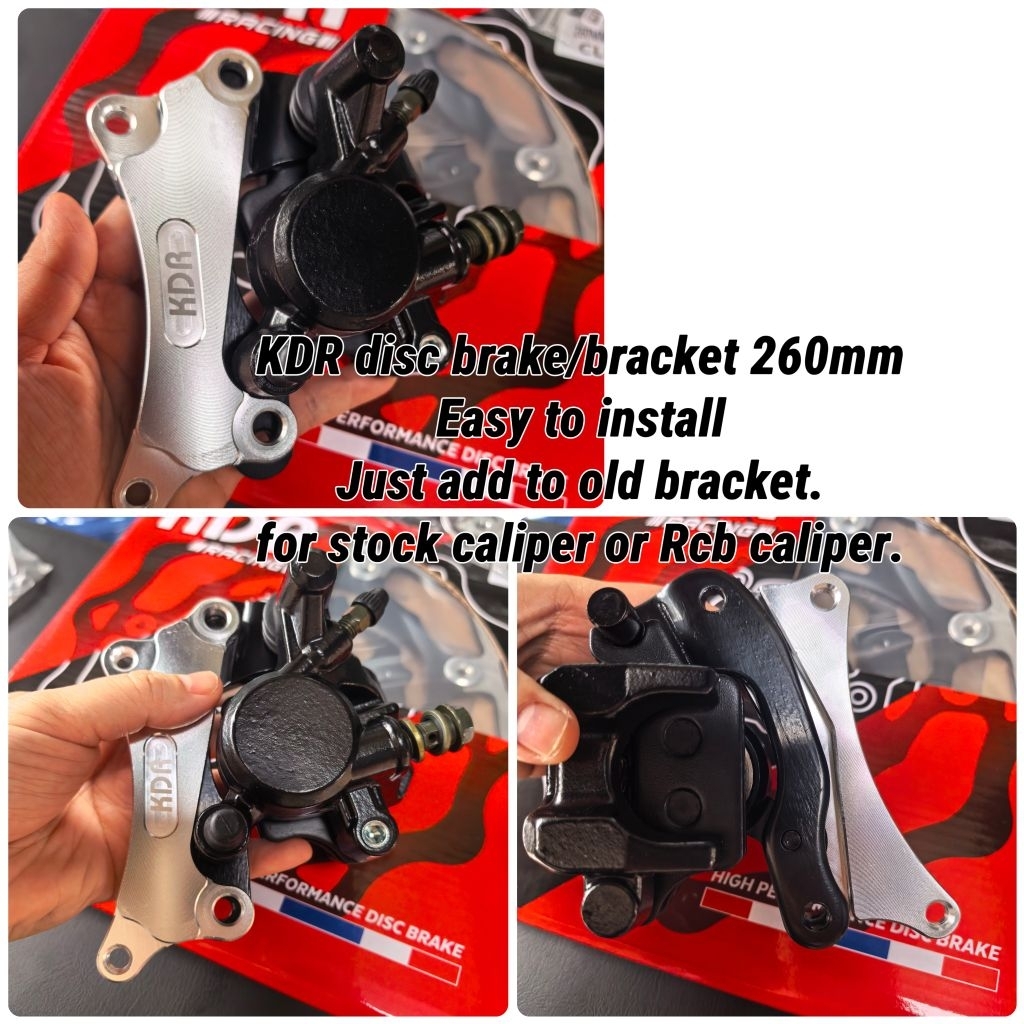 kdr big disc brake 260mm click i 125 150 beat genio scoopy carb fi mio ...