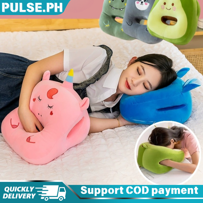 【PULSE】Neck Nap Pillow Cartoon Plush Toy Pillow Portable Travel Noon ...