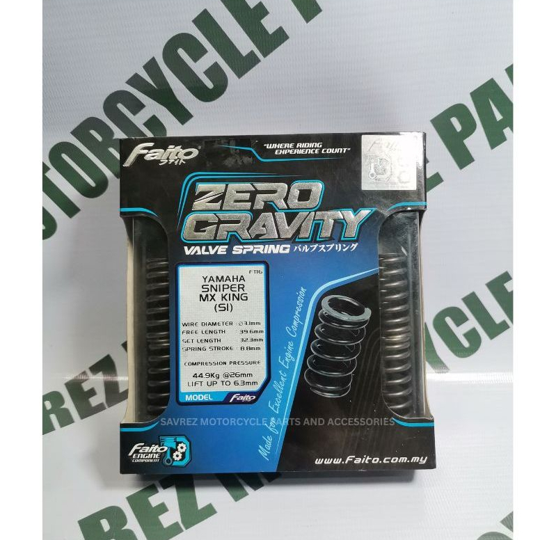 FAITO ZERO GRAVITY VALVE SPRING FOR YAMAHA SNIPER MX KING / SNIPER 150 ...