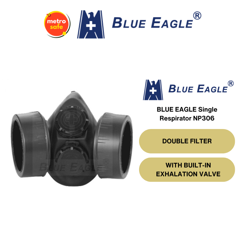 BLUE EAGLE Double Chemical Respiratory Mask NP306 for Toxic Gases ...