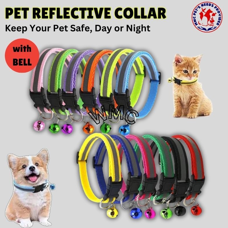 Reflective Collar Adjustable for Dog and Cats Reflector Dogs Cat ...