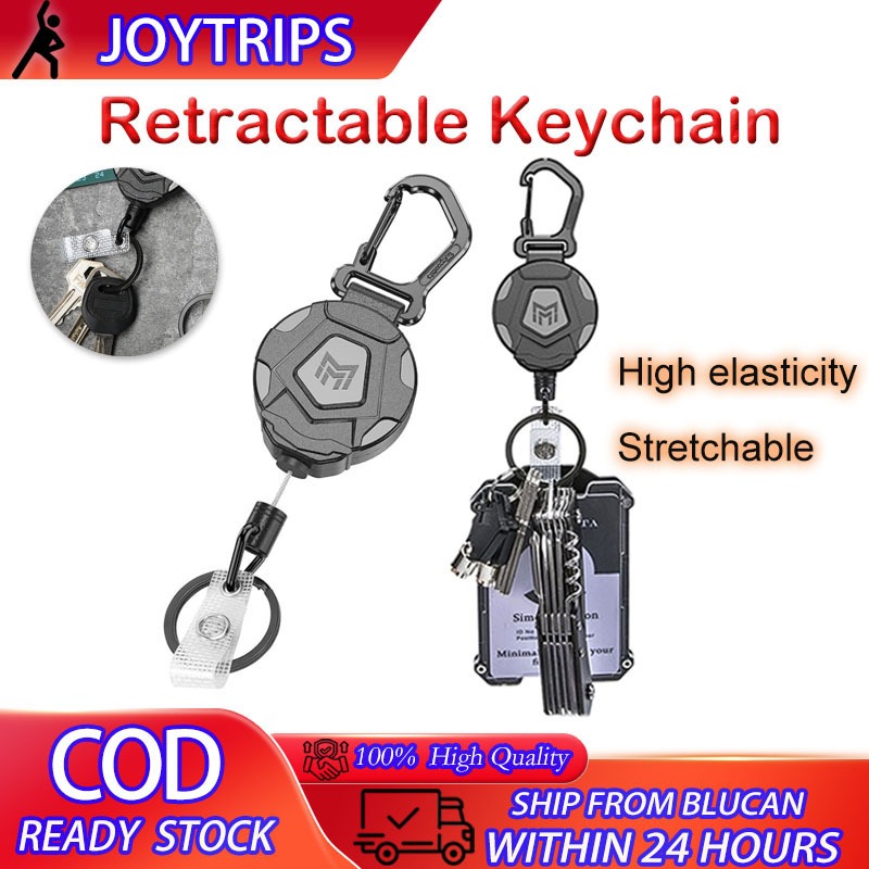 Zinc Alloy Keychain Carabiner Cord Tactical Heavy Duty Holder