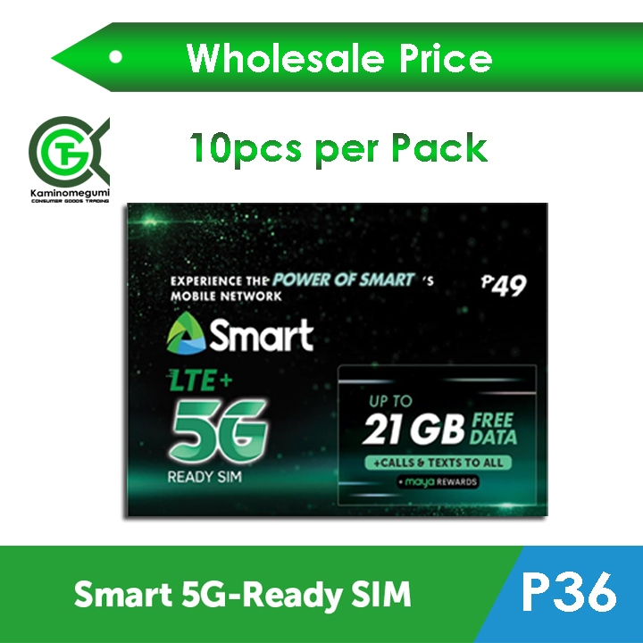 SMART SIM 5G WHOLESALE PRICE (10PCS PER PACK @ P45 PER PC) | Shopee ...
