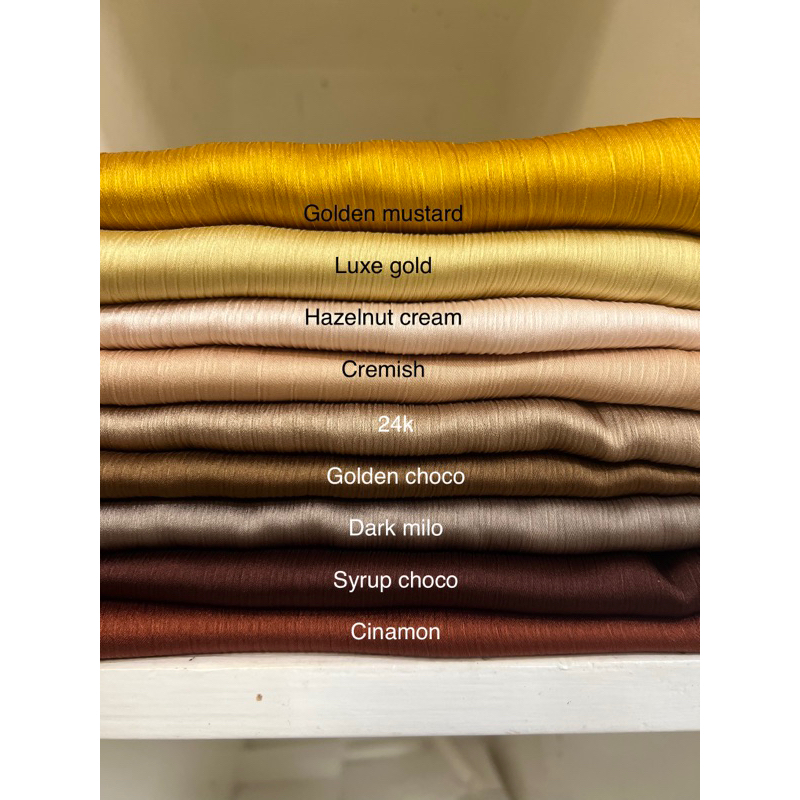 SILK Long shawl hijab Crinkle texture fashionable style | Shopee ...