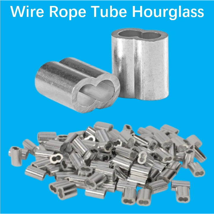 Toyu 1-12mm Wire Rope Tube Hourglass Aluminum Clamp Sleeve Crimping ...