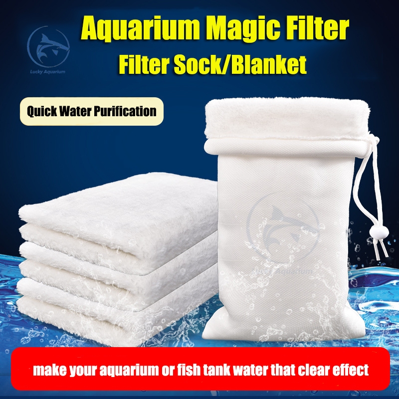 Aquarium magic filter sock Fish Tank filter cotton High permeable white ...