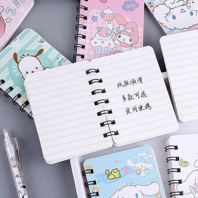 A7 80 Sheets Cute Spiral Notebook Thick Loose Leaf Notebook Hardbound ...