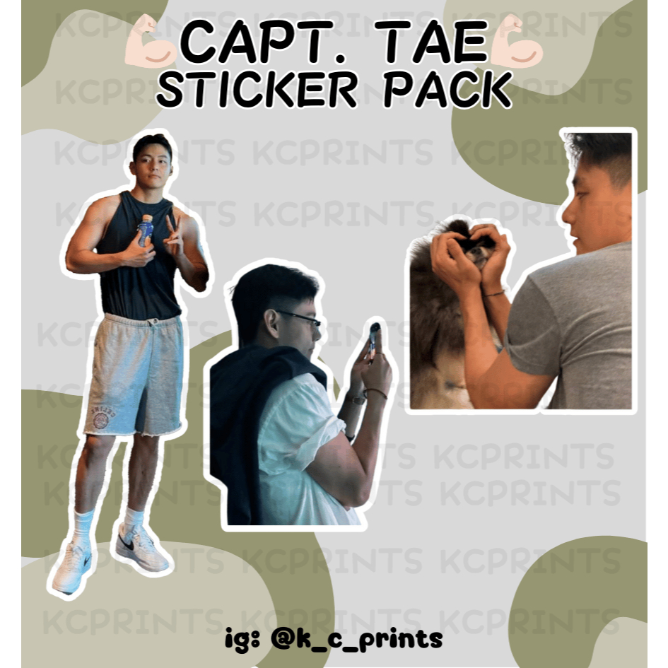 [FANMADE] BTS V Taehyung Sticker Pack Captain V Cute Deco Wateproof ...