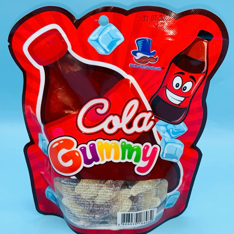 Mr candy/250g Gummy candy Cola Coke gummies fructose Candy wholesale ...