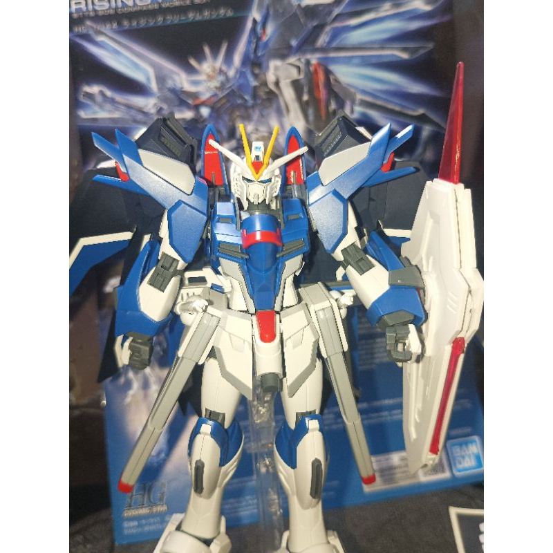 Gundam HGCE Rising Freedom 1/144 built | Shopee Philippines