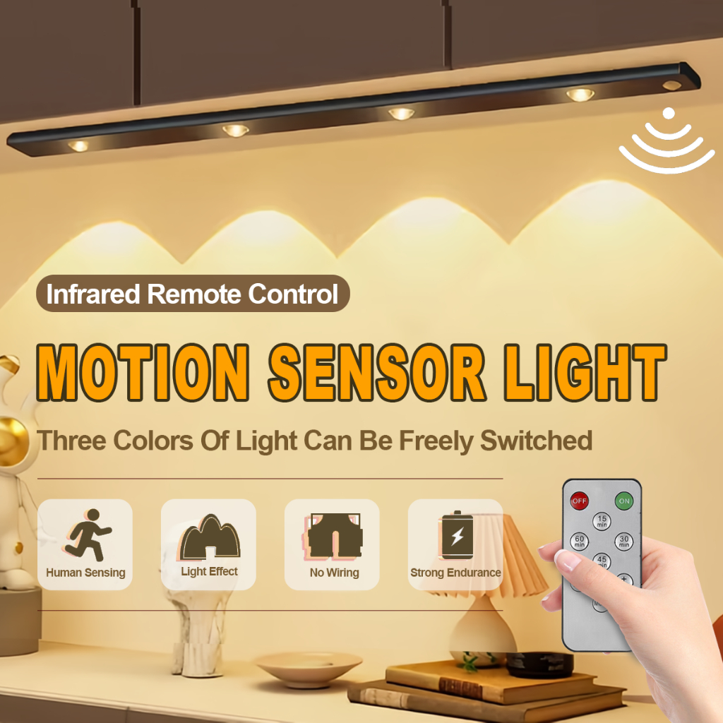 MELULO Motion Sensor LED Light Rechargeable Light USB