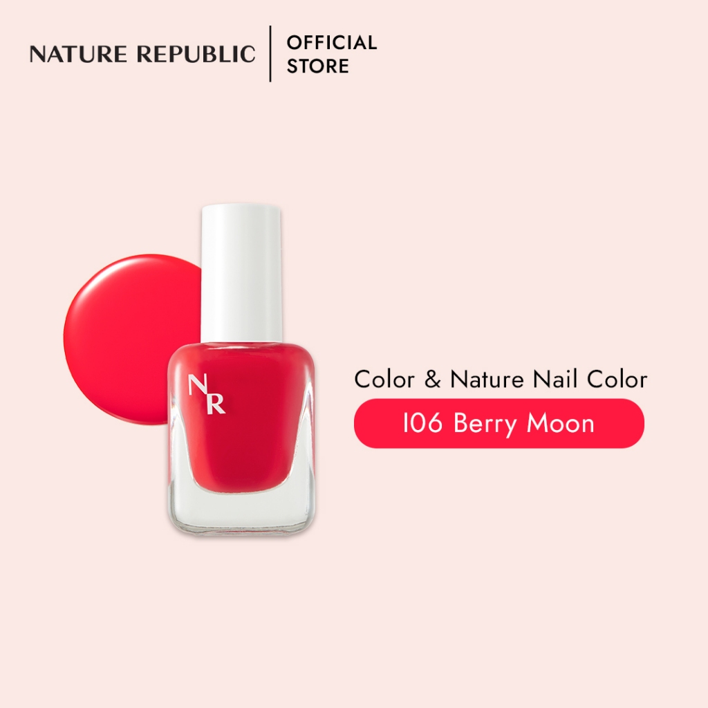 Nature Republic Color & Nature Nail Color I06 Berry Moon | Shopee ...