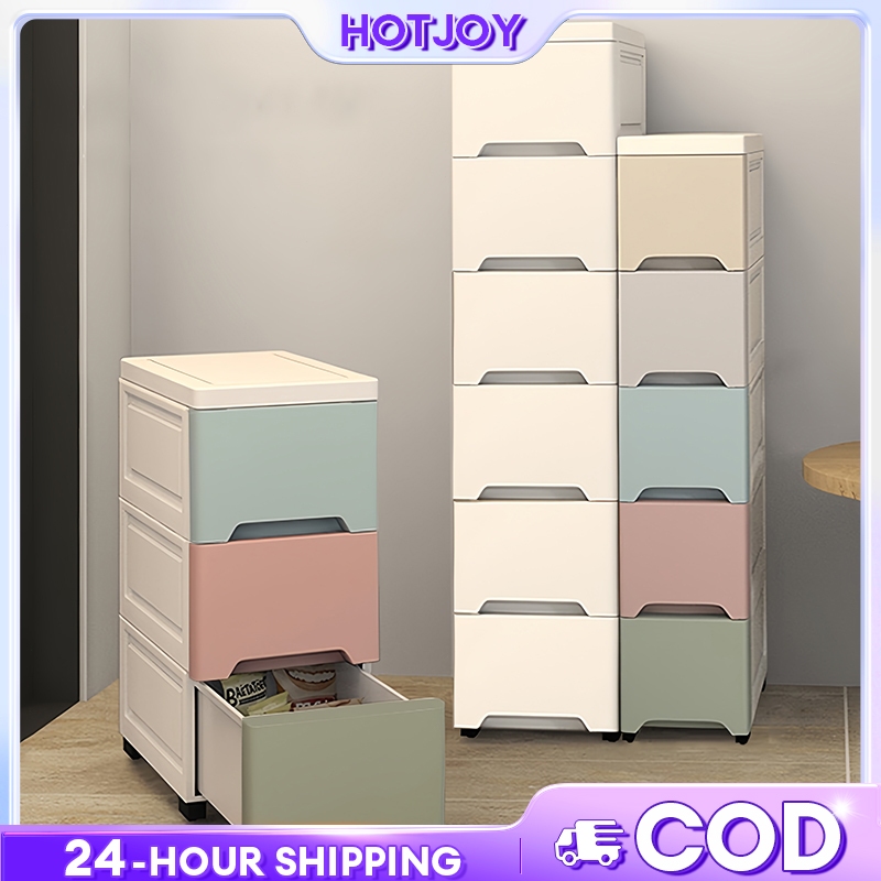 HOTJOY Drawer Cabinet Slim Drawer Organizer Clothes Storage Cabinet ...