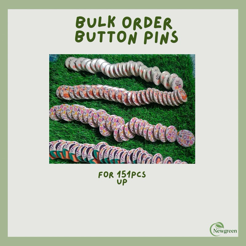 BULK ORDER Button Pins Customized Button Pins for Giveaway Shopee