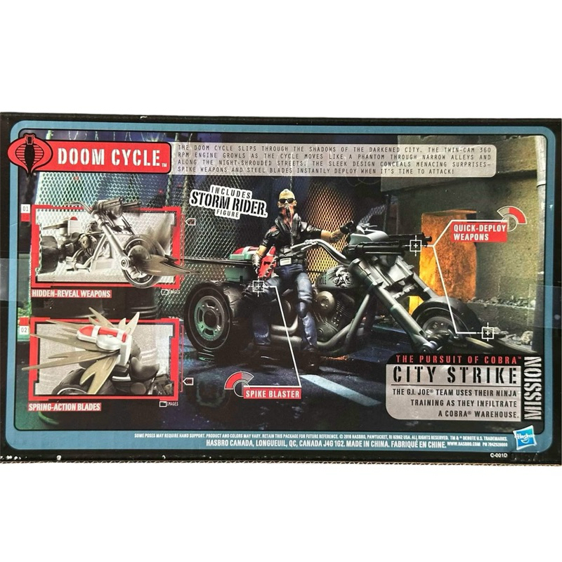 G.I. Joe Doom Cycle with Storm Rider Figure | Shopee Philippines